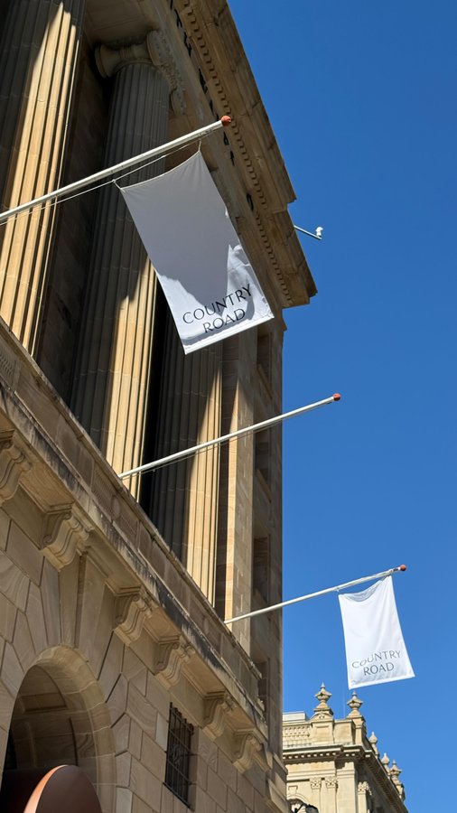 Instagram post by @geebungalow for Country Road. Caption reads: Had a little day date to go and explore the new....