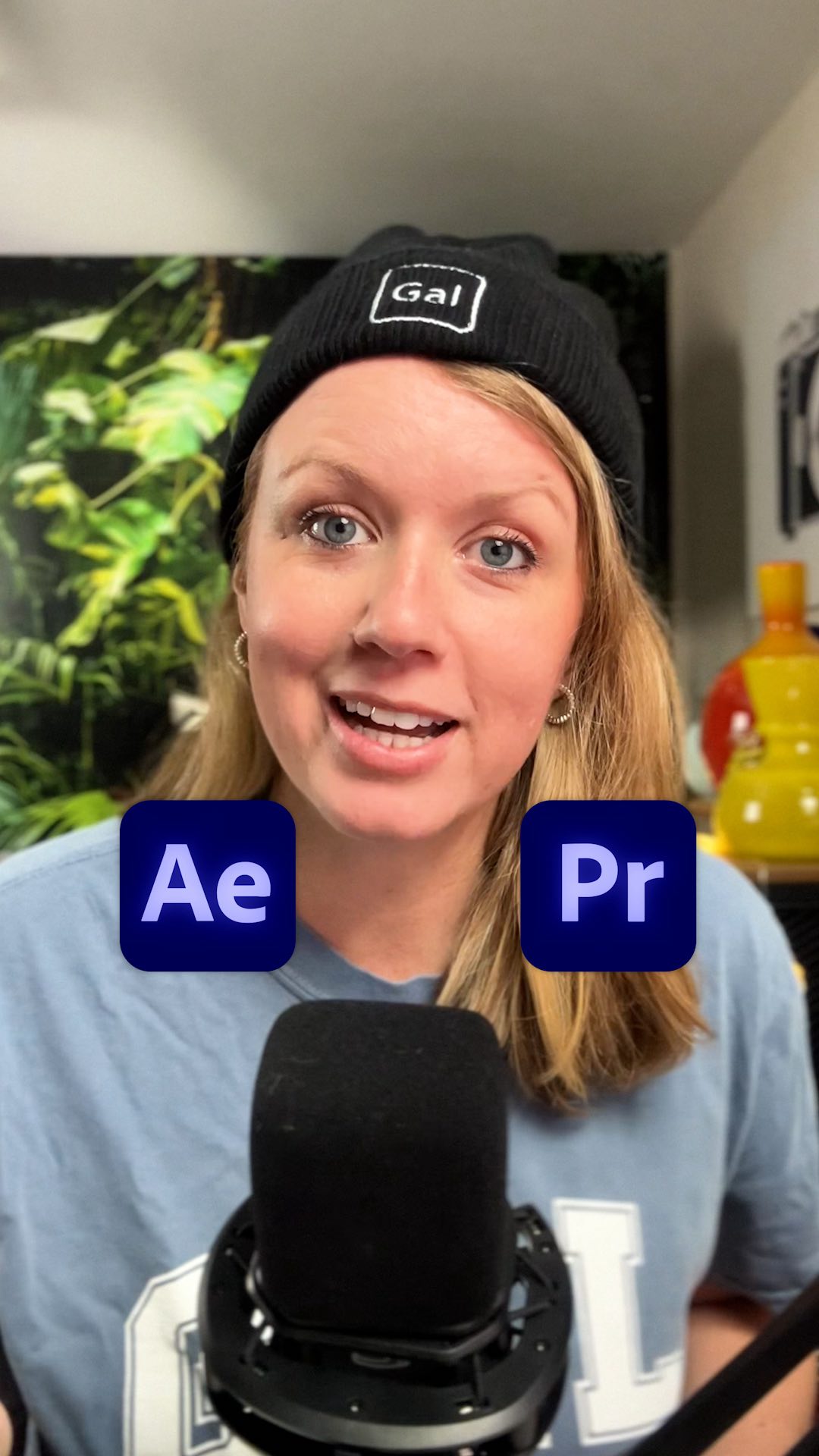 Instagram post by @premiere_gal for Storyblocks. Caption reads: Comment "Mogrt" and I'll send you the link to....