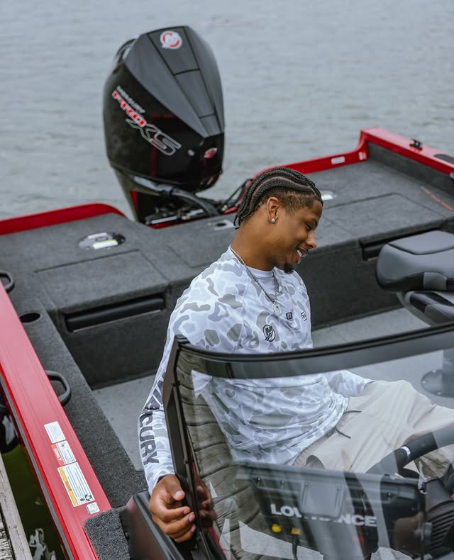 Instagram post by @matthew.d.golden for Mercury Marine. Caption reads: [...] get back to work. @CrestlinerBoats....