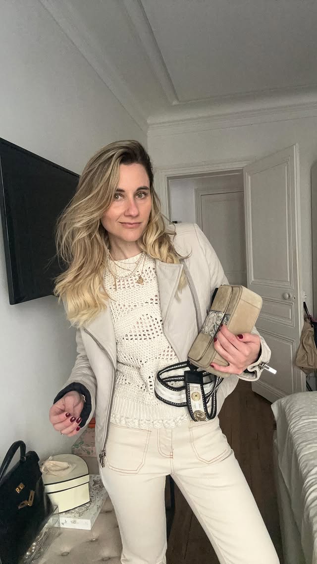 Instagram post by @camilleetlesgarcons for Promod. Caption reads: [...] GRWM 🫶🏻 Spring/Summer 2024 
•
Pull @promod....