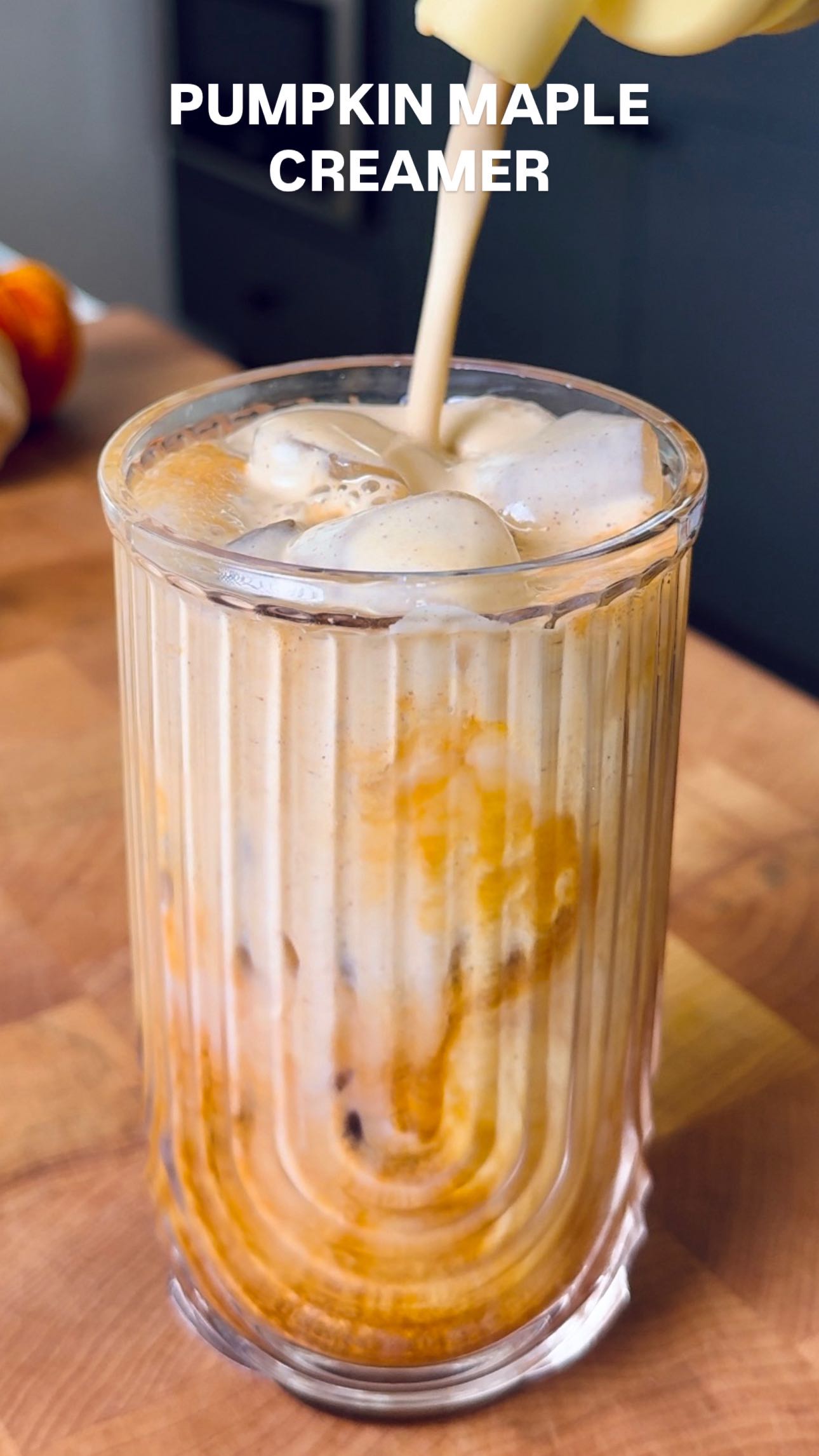 Instagram post by @olivia.adriance for Vitamix. Caption reads: PUMPKIN MAPLE CREAMER (dairy-free)✨ add some....