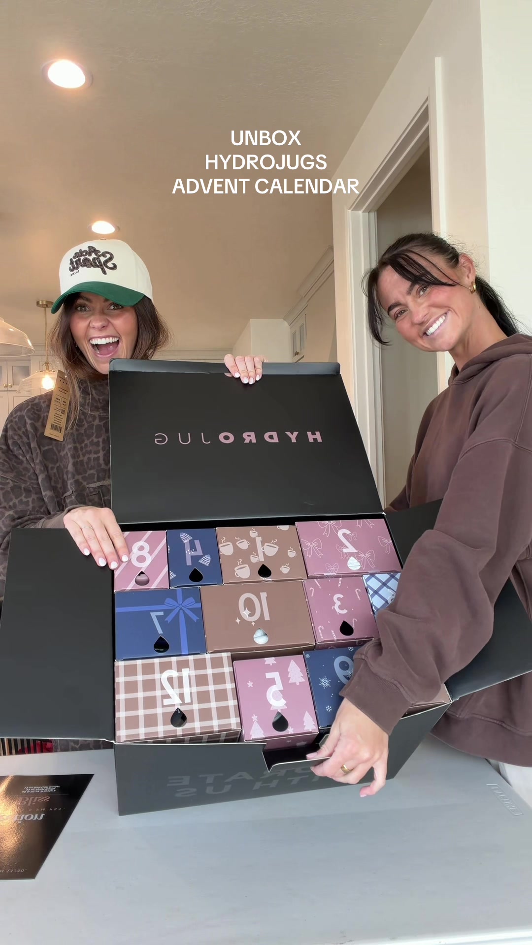 TikTok post by @aubriandliv for HYDROJUG. Caption reads: MERRY CHRISTMAS TO US!! THANK YOU @HYDROJUG CODE:....