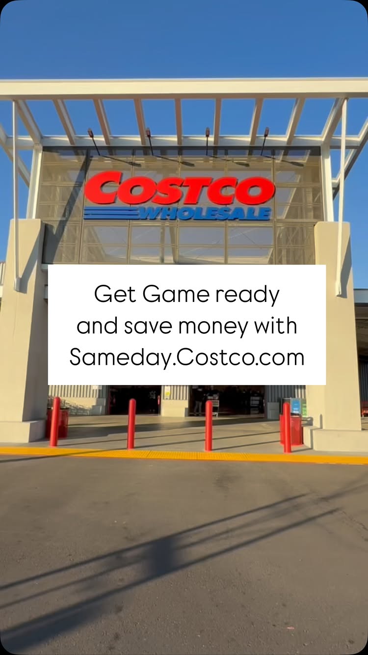 Instagram post by @costconewdeals for Instacart. Caption reads: Did you know you can get Costco delivered in as....