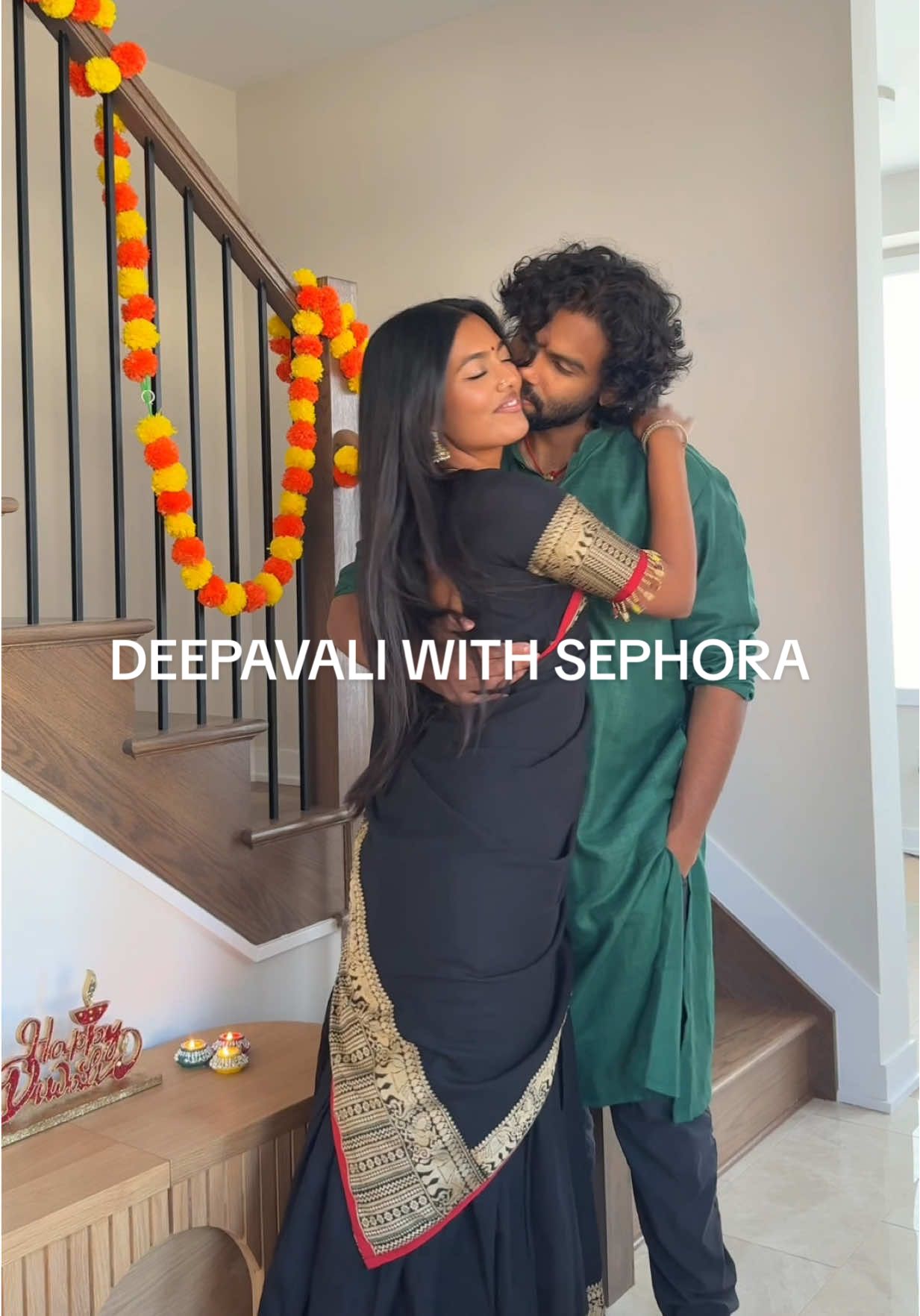 TikTok post by @dhivya.srii for LIVE TINTED. Caption reads: deepavali is always such a special time, filled....