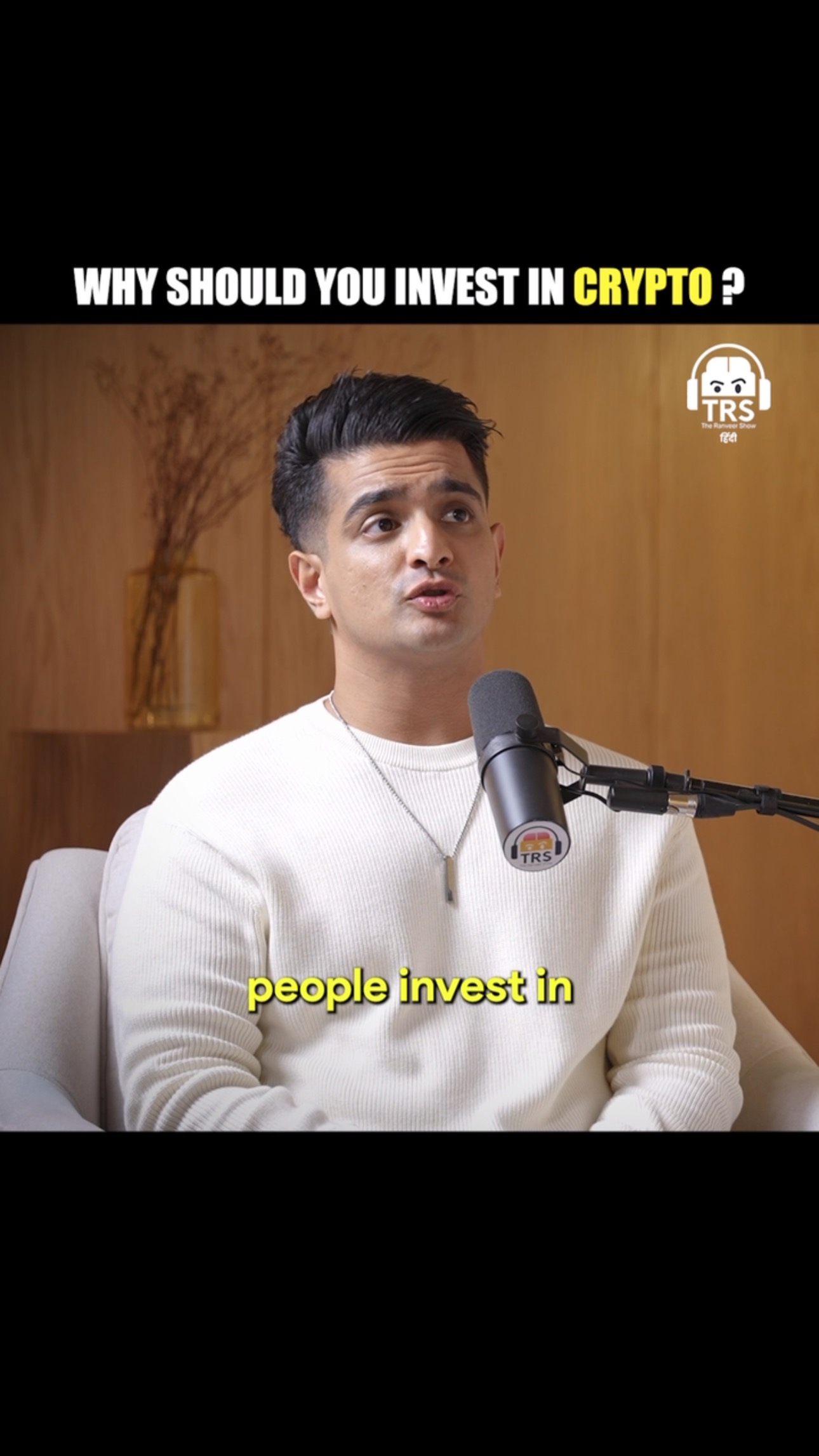 Instagram post by @ranveerallahbadia for CoinDCX. Caption reads: Crypto Investment MASTERCLASS Ft. CoinDCX....