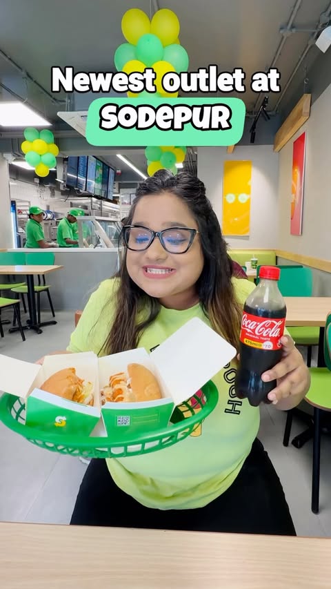 Instagram post by @mostlyhungry_ for Subway. Caption reads: The new Subway store is now open in Sodepur,....