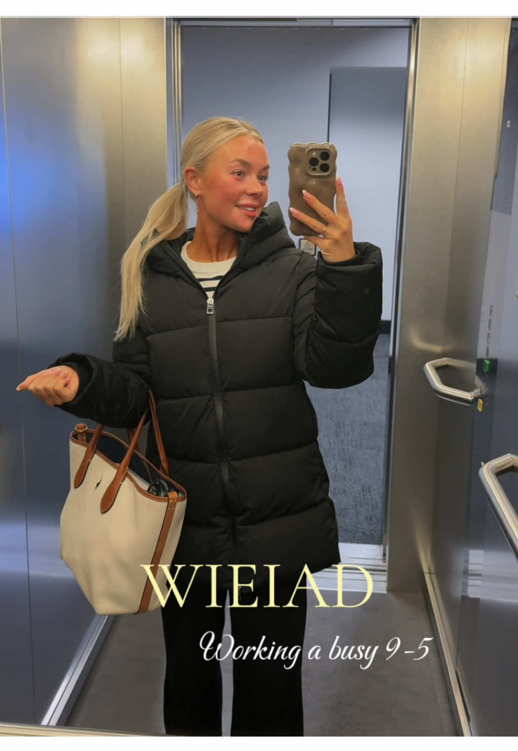 TikTok post by @laurenjwhelan for Womenli Supplements. Caption reads: WIEIAD working a busy 9-5 💻 No calorie or macro....