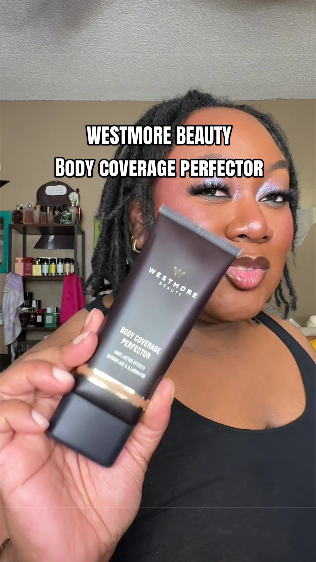 TikTok post by @kbmakeupme24 for Westmore Beauty. Caption reads: [...] my arms outs all summer thanks to @Westmore....