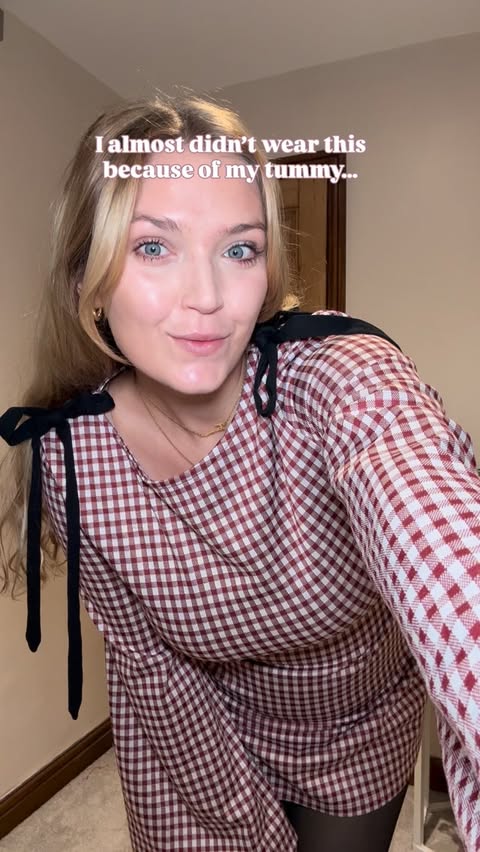 Instagram post by @brooke.sherbert for Cider. Caption reads: We were taught to hide our soft tummies growing....