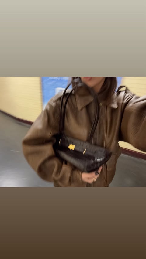 Instagram post by @clemdelacreeme for Longchamp. Caption reads: [...] I’m so excited to be here with my @longchamp....