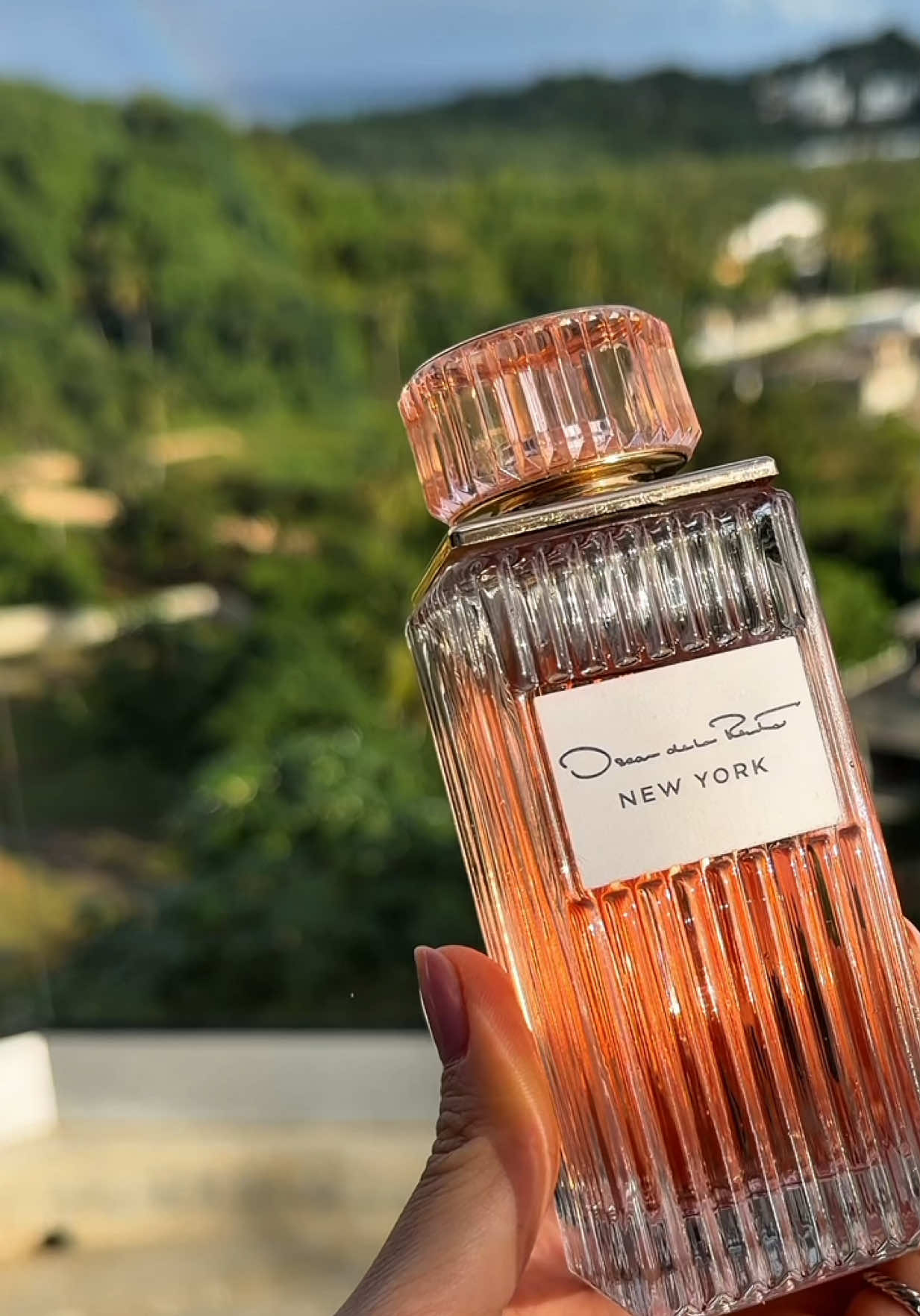 TikTok post by @skyelarchase for Oscar De La Renta. Caption reads: [...] accessory to my evening at the @Oscar de la....