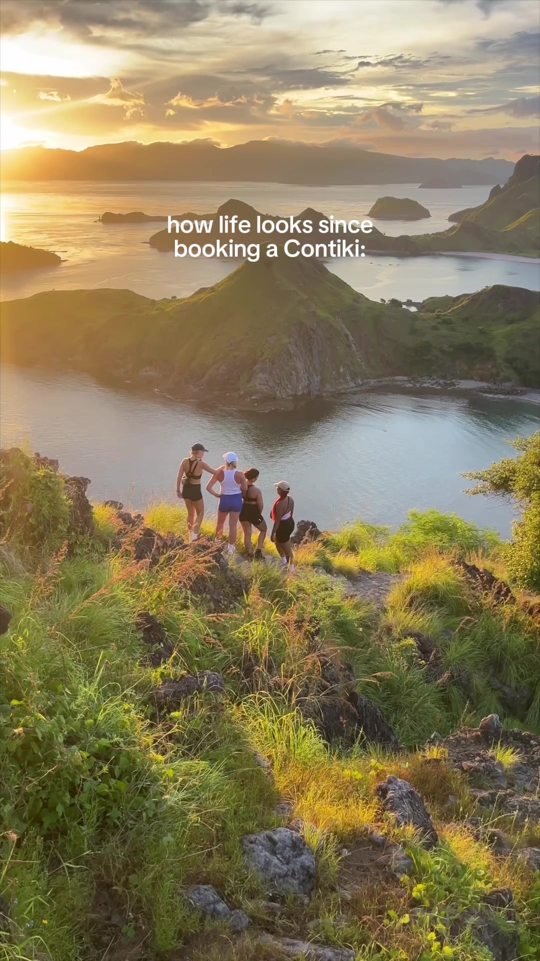 TikTok post by @shaylajay for Contiki. Caption reads: life has looked extra ✨✨✨ since! @Contiki biggest....