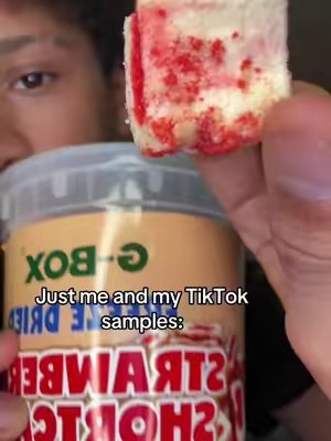 TikTok post by @advertisingwithdarren for G-Box Freeze Dried Candy. Caption reads: Thank you @G-Box Freeze Dried Candy for this....