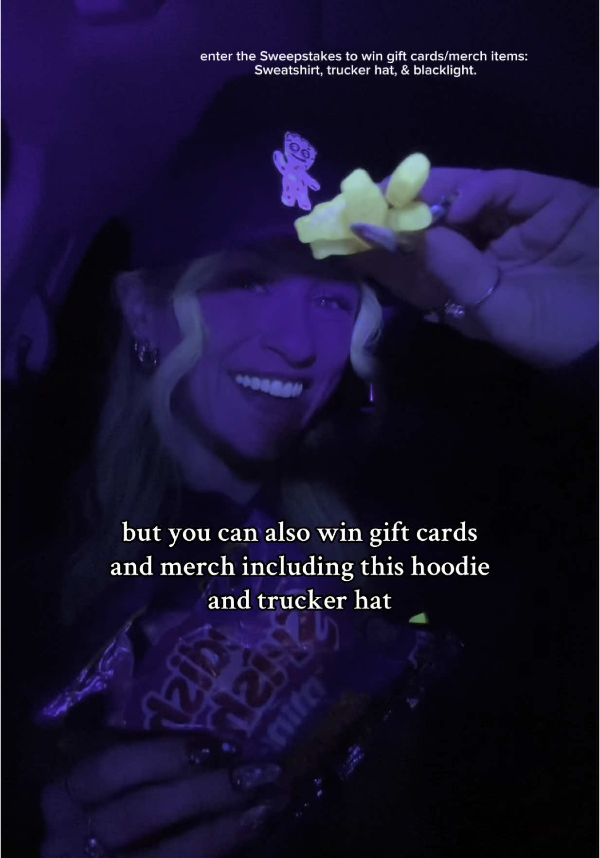 TikTok post by @eatsbynat for Sour Patch Kids. Caption reads: [...] My type of glow-up is with the new SOUR....