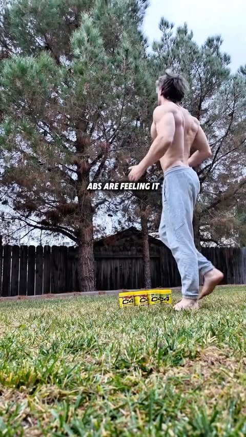 Instagram post by @bjarnson_fitness for C4 Energy. Caption reads: How many C4 pre-workouts can I backflip gainer....