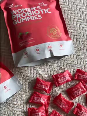TikTok post by @ainemarie1 for Vivonu. Caption reads: Woman’s probiotic gummies @VIVONU_official @The....