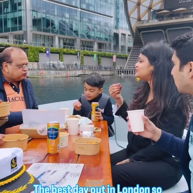 Instagram post by @akshayistwinkling for Goboat. Caption reads: AD | The most peaceful day we’ve had in London so....
