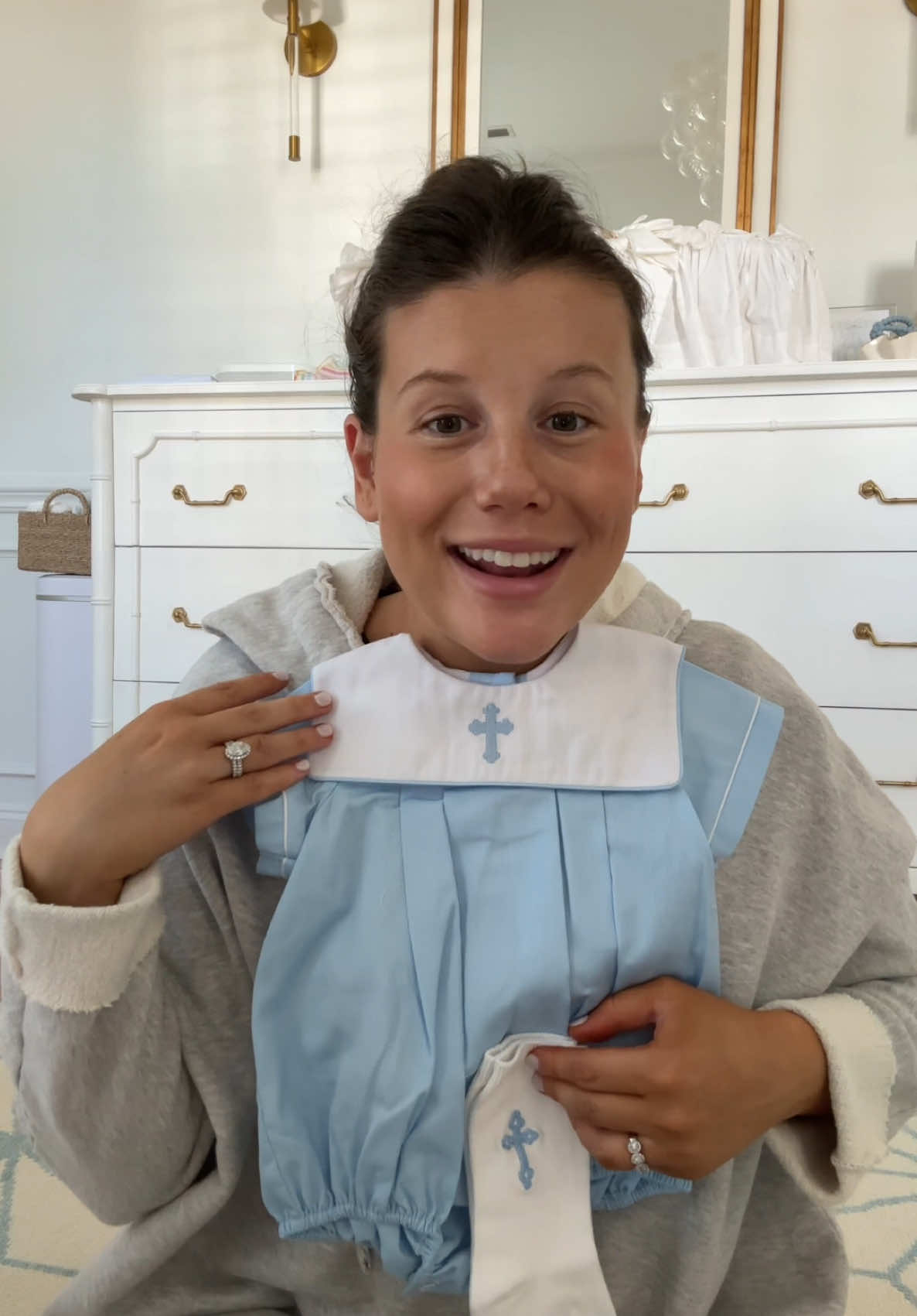 TikTok post by @victoriamdunn for Classic Whimsy. Caption reads: [...] up, chefs kiss to all the blues! 💋 @Classic....