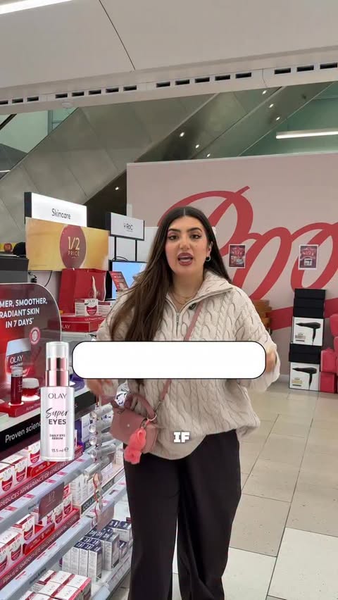 Instagram post by @beautybynori_ for OLAY. Caption reads: ad @olayuk Super Eyes Serum is out now in Boots 🎉....