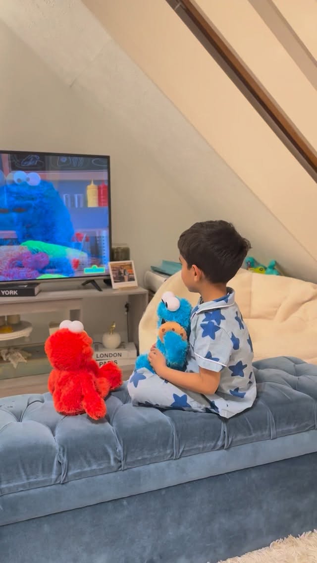 Instagram post by @liveabouts for Sesame Street. Caption reads: AD | When the Sesame Street Cookie Monster shows....