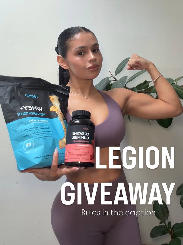 Instagram post by @jocelvnnavrro for Legion. Caption reads: ✨✨✨LEGION GIVEAWAY! ✨✨✨ I’m so excited to announce....