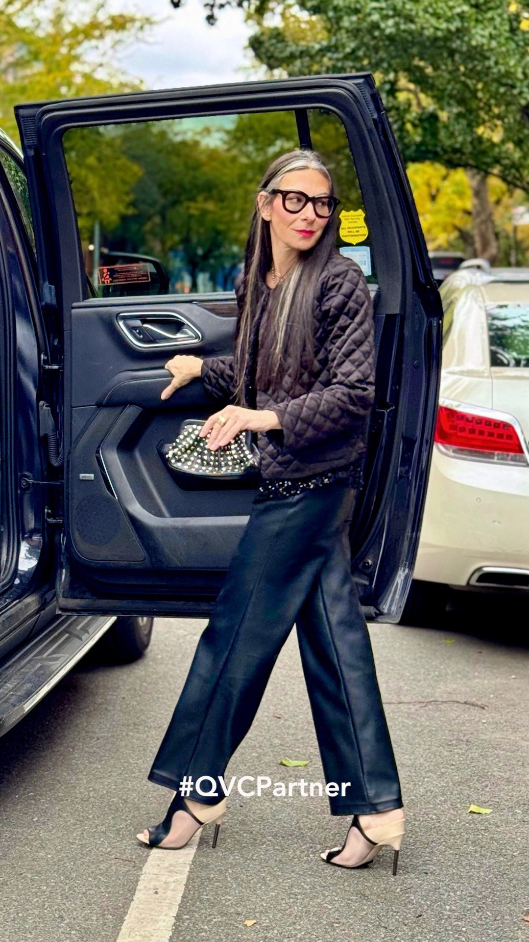 Instagram post by @stacylondonreal for QVC. Caption reads: #QVCPartner Kick off the holiday season with some....