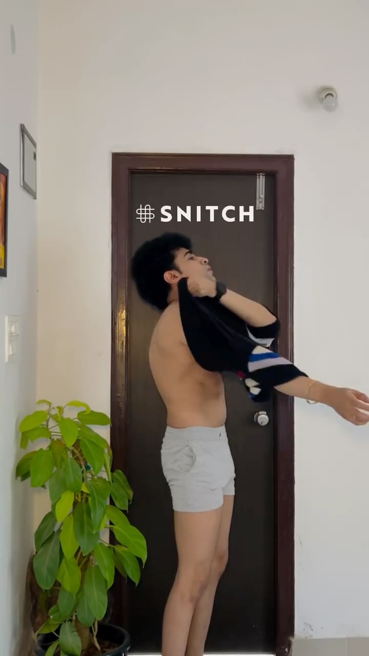 Instagram post by @sujay_anjan for Snitch. Caption reads: Man literally paired this banger shirt with old....