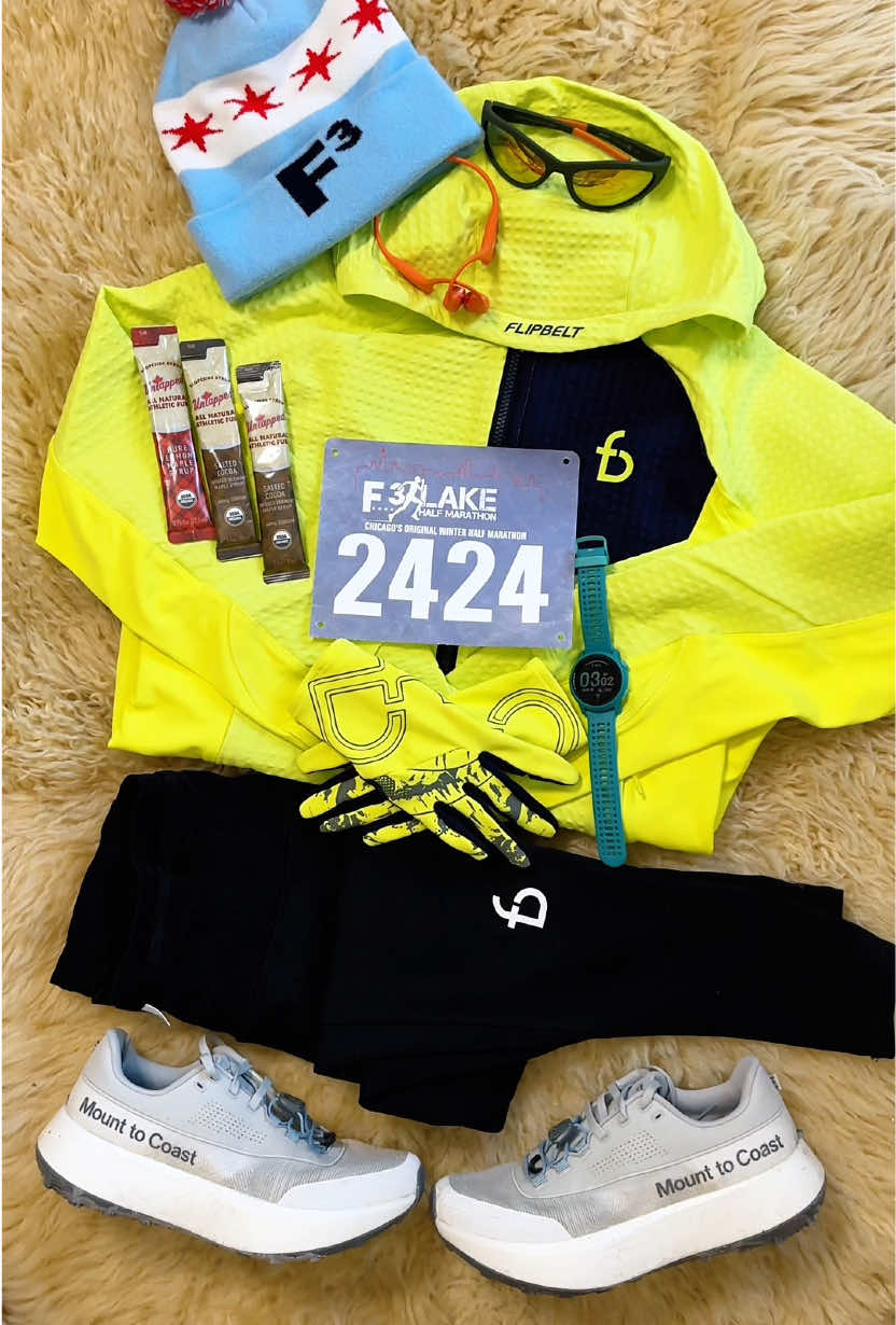 TikTok post by @cynthiajwheeler for FlipBelt. Caption reads: [...] 15 miles 🏃‍♀️#raceready #chicago #flipbelt....