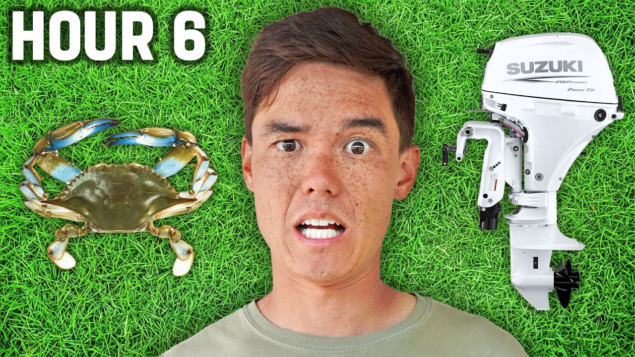 YouTube post by @fvsoutherngirl for Jimmy's Famous Seafood. Caption reads: Trading crabs for a boat.