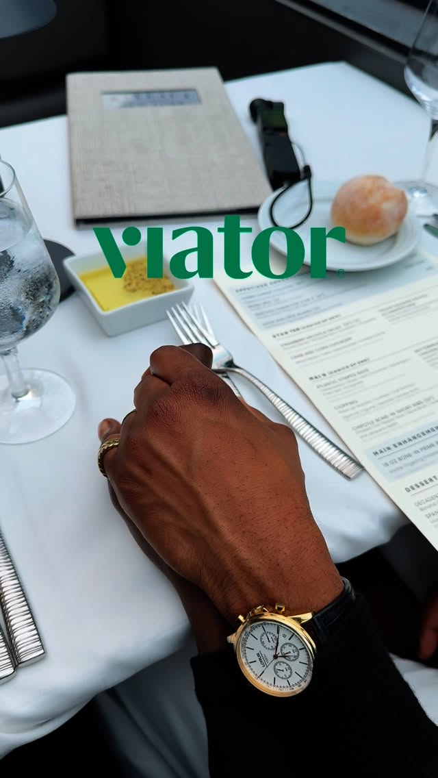 Instagram post by @itsandrewodong for Viator. Caption reads: This is your reminder to slow down, be present and....