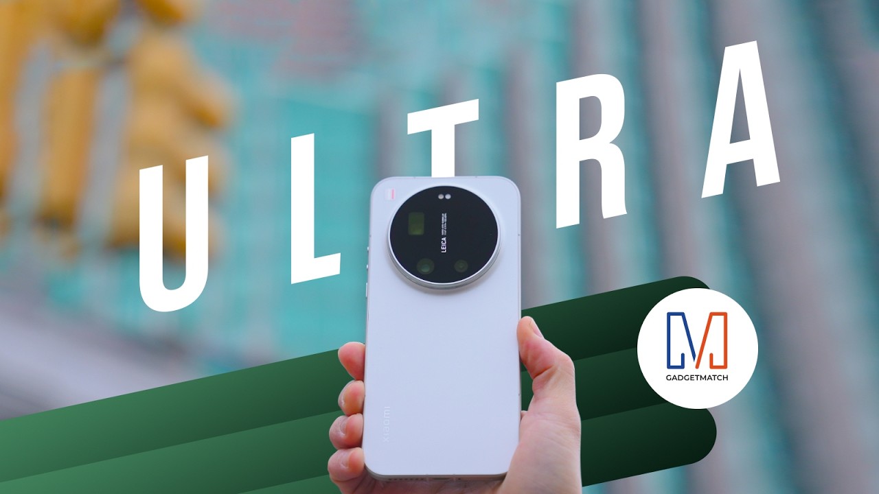 YouTube post by @gadgetmatch for Pufino. Caption reads: Forget the Phone: Xiaomi 17 Ultra Is A CAMERA.