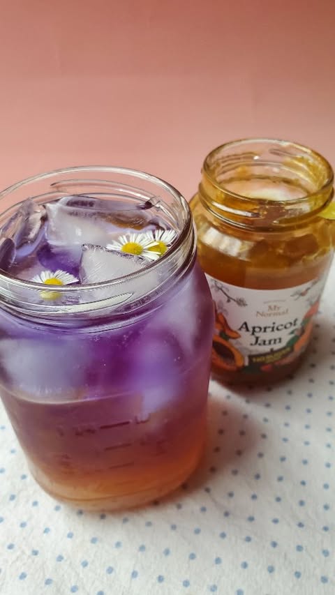 Instagram post by @andeeshappytummy for My Normal. Caption reads: [...] Tea. I just used Apricot Jam from....