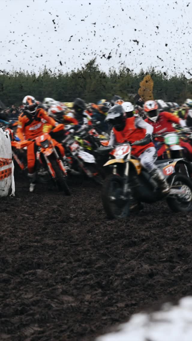 Instagram post by @creativeflipp for Michelin. Caption reads: The start of @gotlandgrandnational 2025 Elite....