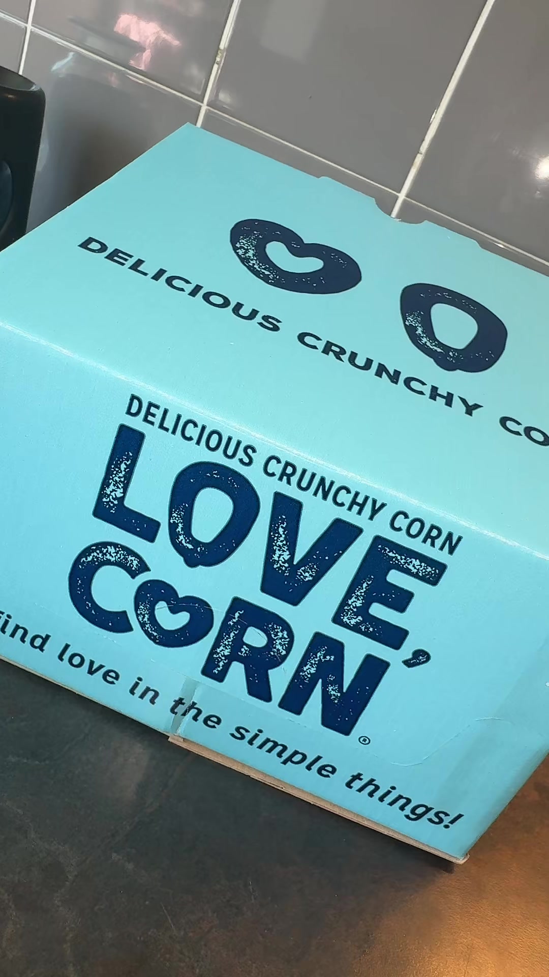 TikTok post by @steffi_smithx for LOVE CORN. Caption reads: [...] 🧺 go on you deserve a sweet treat. @LOVE....