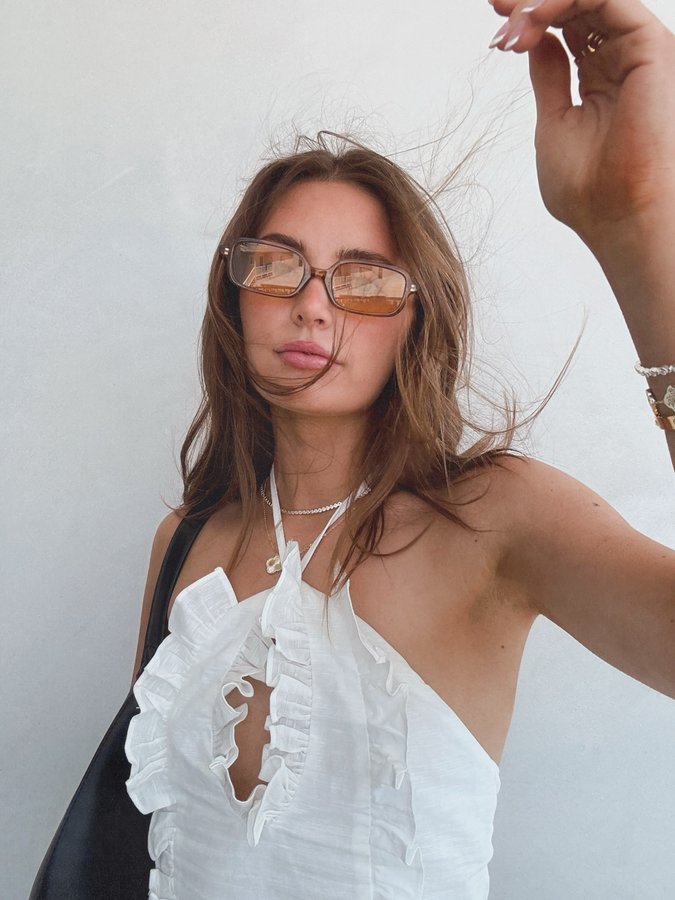 Instagram post by @aspynovard for DIFF Charitable Eyewear. Caption reads: my @diffeyewear sunnies collab is now live!! link....