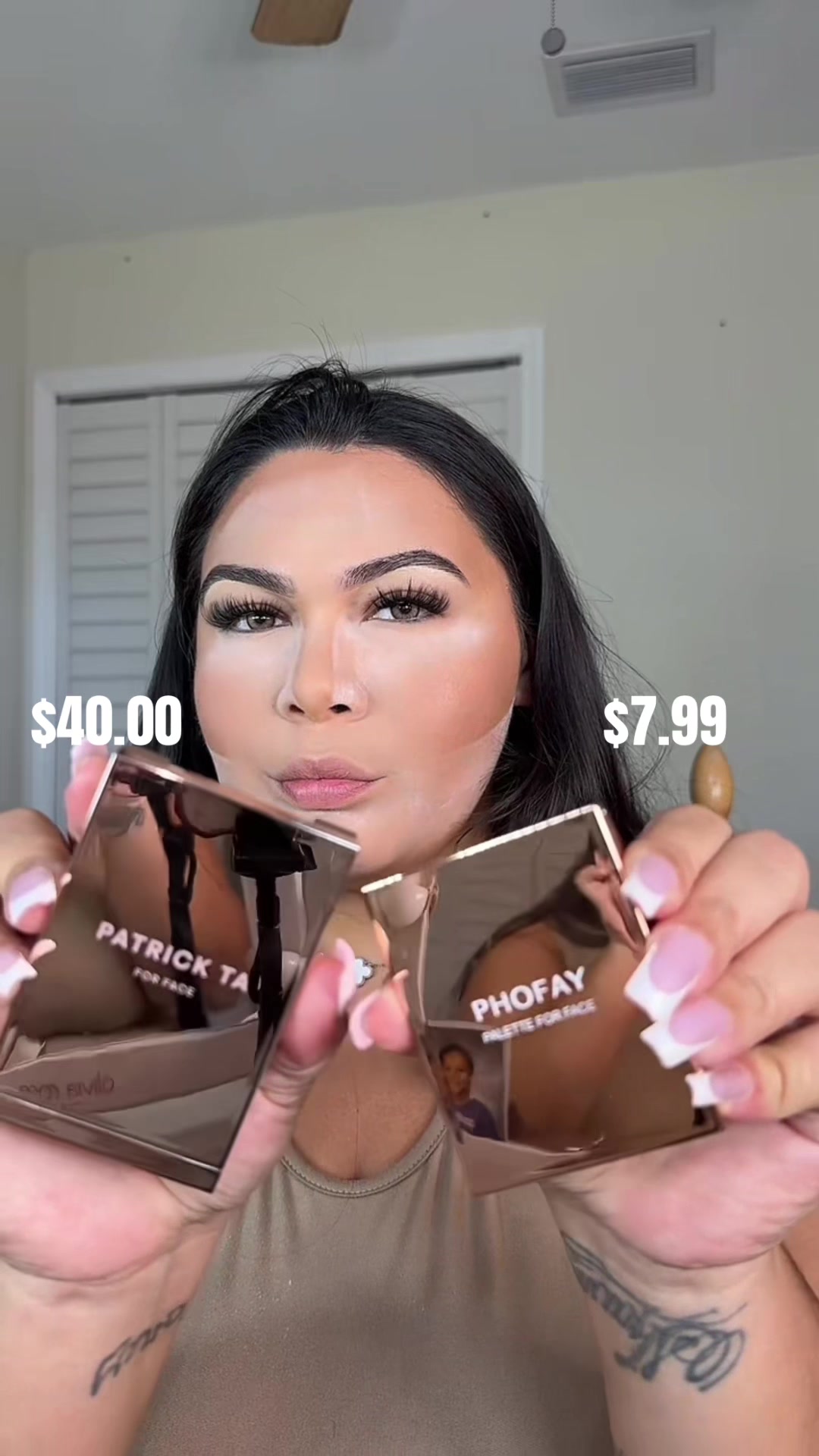 TikTok post by @chyna.rose for PHOFAY US. Caption reads: Same Blush 🤷🏻‍♀️ @Patrick Ta Beauty @PHOFAY US....
