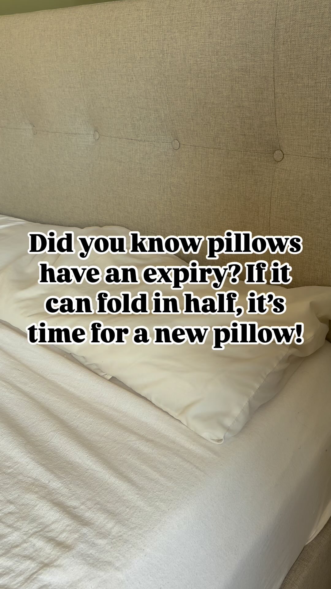 Instagram post by @ourhomeat6 for Poster Store. Caption reads: Did you know…

Pillows have an expiry. If it can....