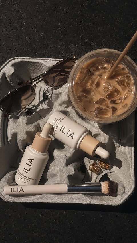 Instagram post by @fletchxer for ILIA Beauty. Caption reads: The best for summer ☀️ @iliabeauty #iliabeauty....