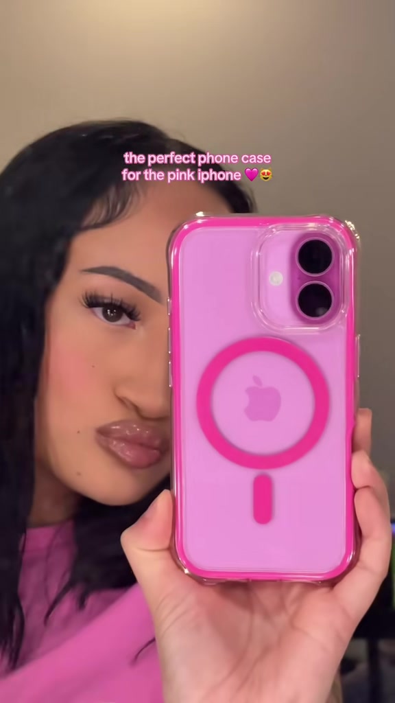 TikTok post by @keepingupwkiri for ORNARTO. Caption reads: @ORNARTO US #phonecase #pinkiphone.