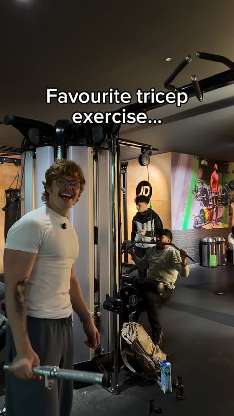 Instagram post by @alistairalmond for Gymshark. Caption reads: Say no to 2D triceps @gymshark “ALISTAIR10” Ad.