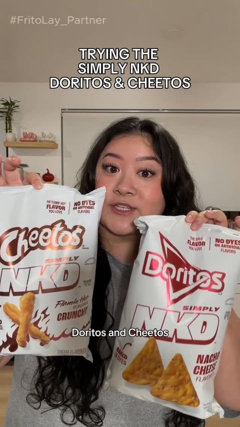 Instagram post by @ohmymisty for Cheetos. Caption reads: #ad Blown away by how the Simply NKD @doritos and....
