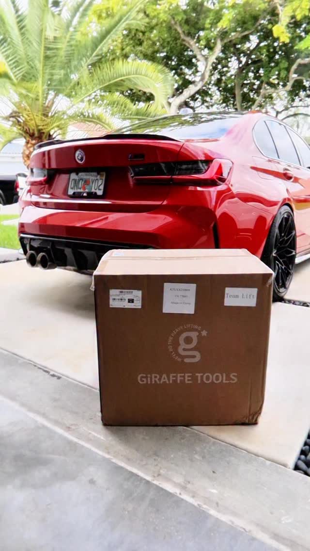 Instagram post by @saavggarage for Giraffe Tools. Caption reads: Welcome to the SAAVG team @giraffetools 🦒🤝🏻....