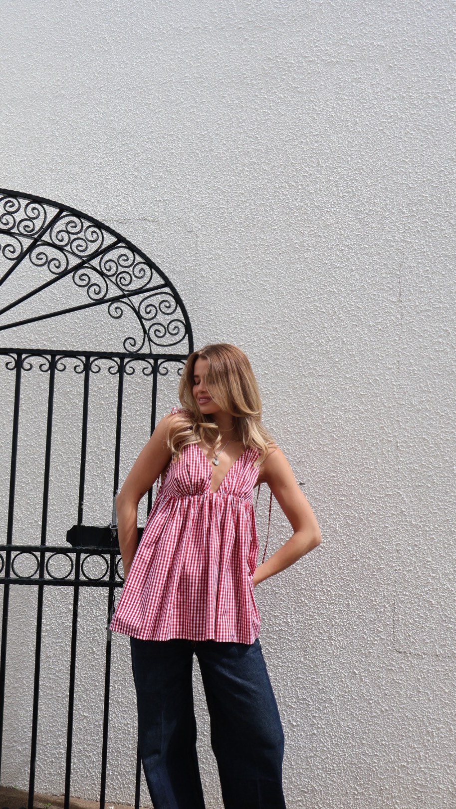 Instagram post by @georgiiapemberton for MCoBeauty. Caption reads: Not me sprinting to Chemist Warehouse because this....