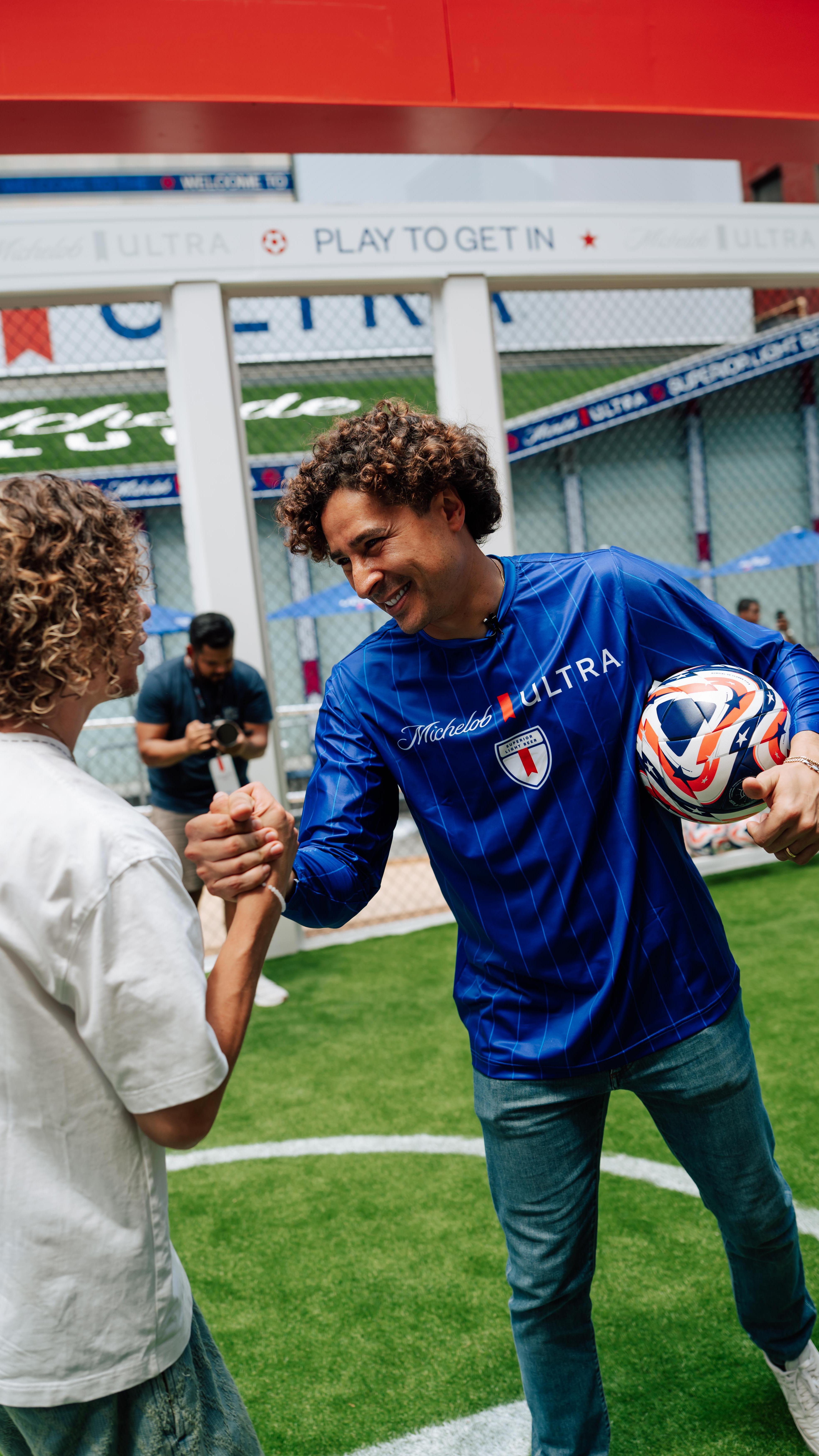 Instagram post by @leonstreetskills for Michelob ULTRA. Caption reads: [AD] Had a great time at the @fifaclubworldcup....