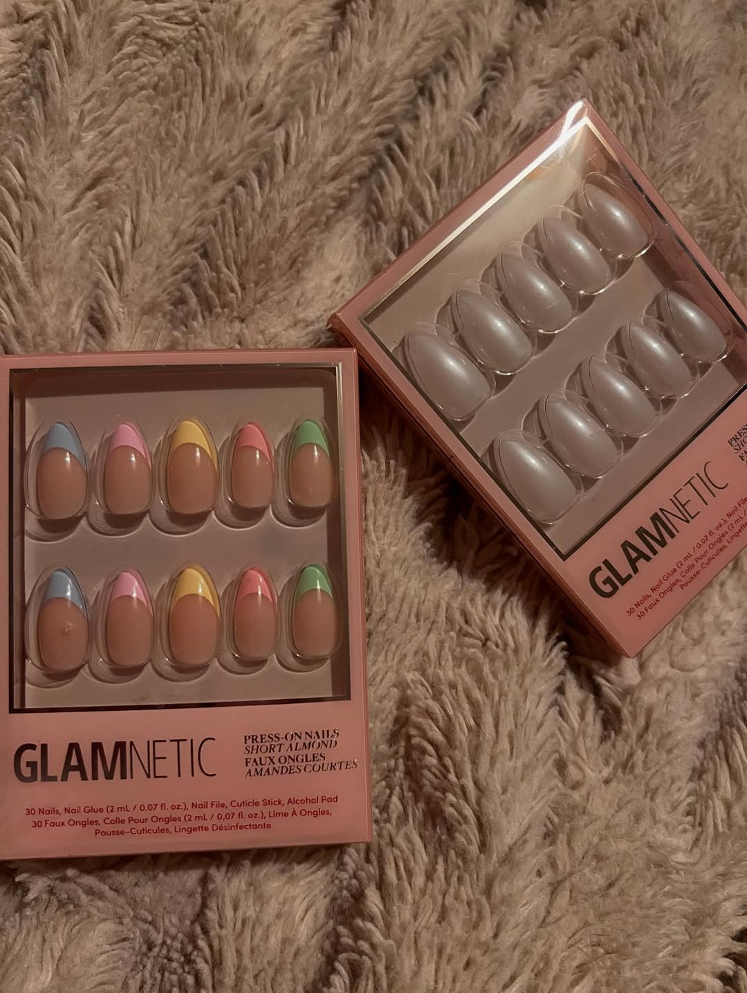 Instagram post by @louisepickeringbeautyblogger for Glamnetic. Caption reads: You may of seen me post about @glamnetic press on....
