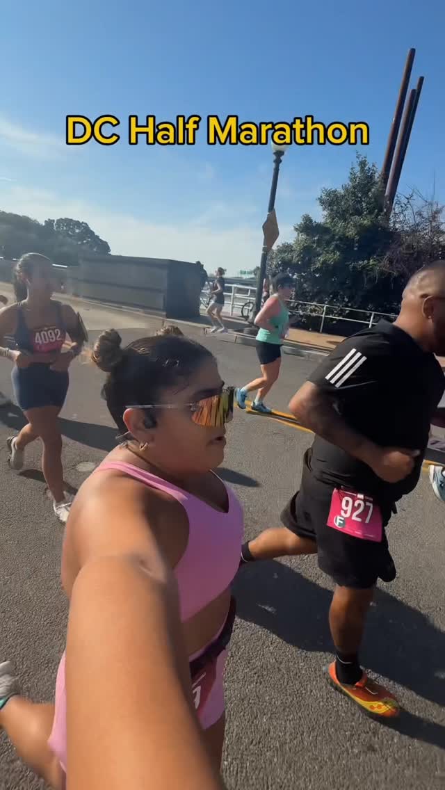 Instagram post by @amyygomes for Tampax. Caption reads: PR on my half marathon… on my period. Men could....