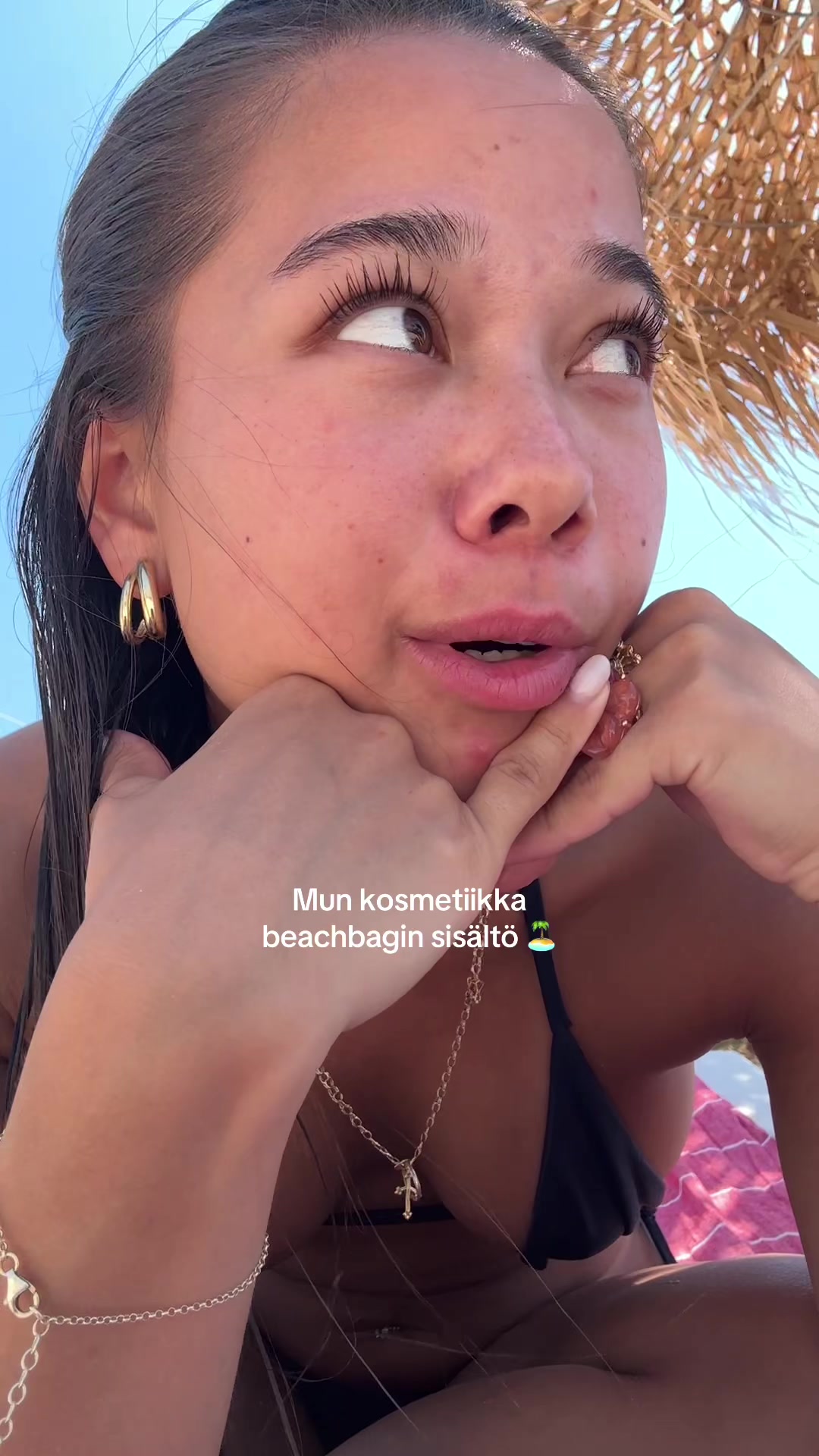 TikTok post by @marikalehvila for Lumene. Caption reads: arvatkaa kaks kertaa who’s the mommy of the....