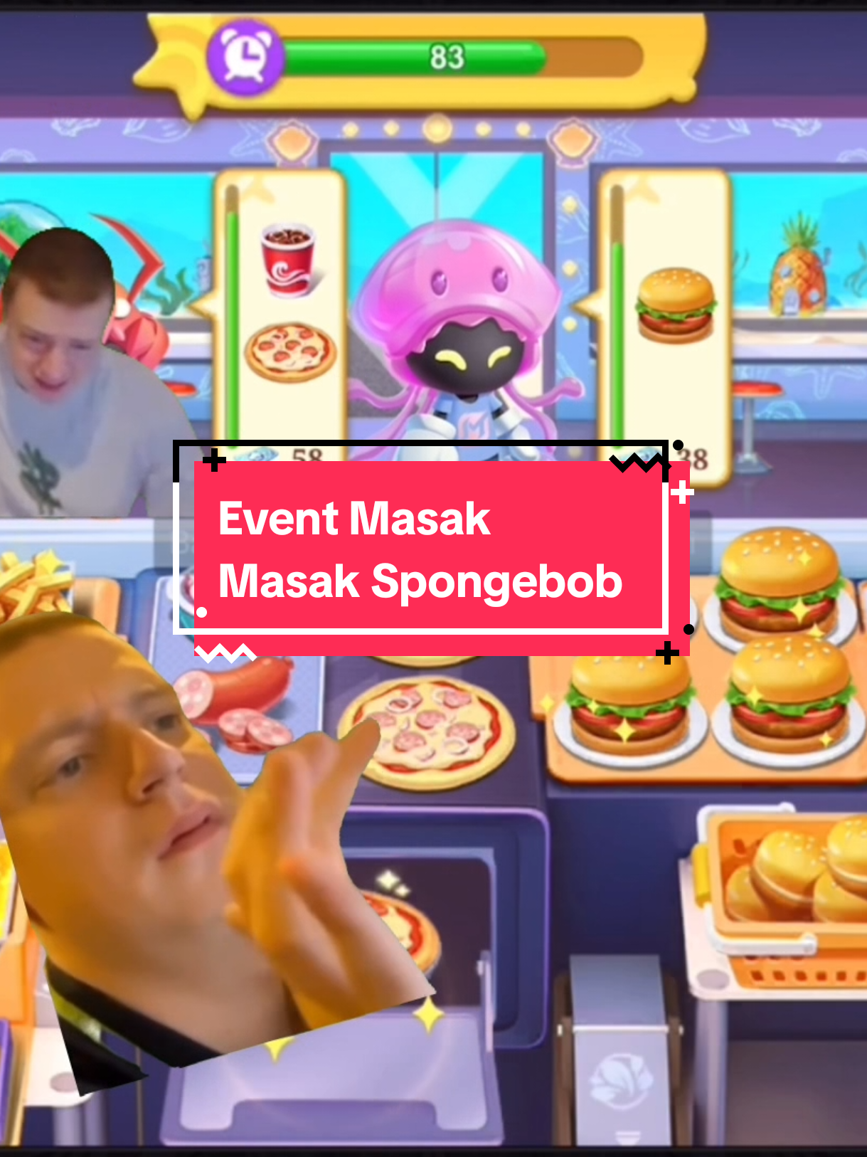 TikTok post by @saprolxchou for Mobile Legends. Caption reads: Tutorial Event Spongebob . @m᥆ᥒᥲᥣіᥣу.  .....