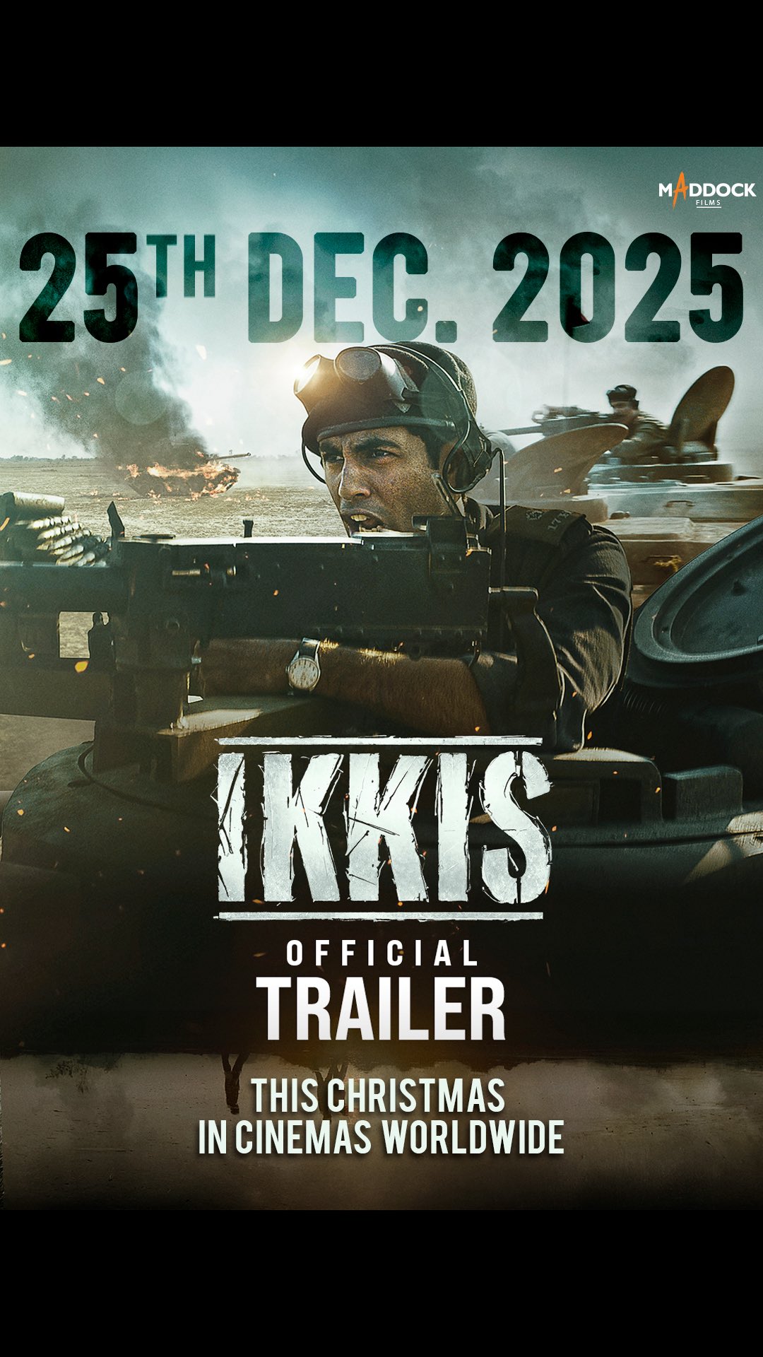 Instagram post by @aapkadharam for Sony Music. Caption reads: Woh Ikkis Ka Tha, Ikkis Ka Hi Rahega! 

Dinesh....