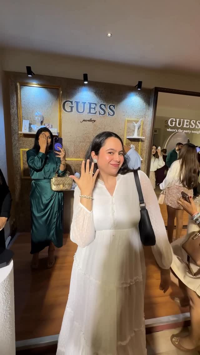 Instagram post by @sonu_anadkat for GUESS Watches. Caption reads: GUESS What?!💍🤩
.
.
.
@guesswatches @guess....